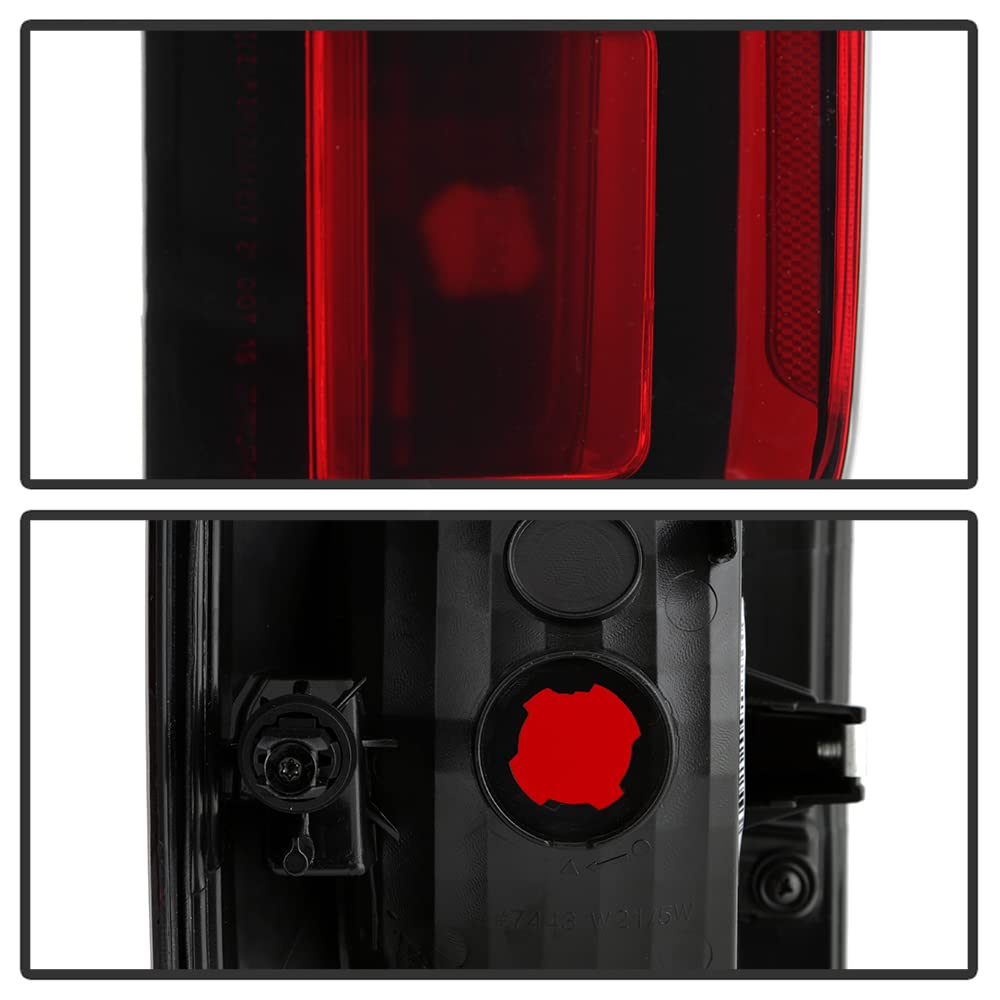 ACANII Red Smoked Lens OE Style Tail Lights Brake Lamps Pair Set - Compatible with 2015-2022 Chevy Colorado, Replacement Left & Right Lights - Upgrade Your Truck's Style & Safety for Night Driving
