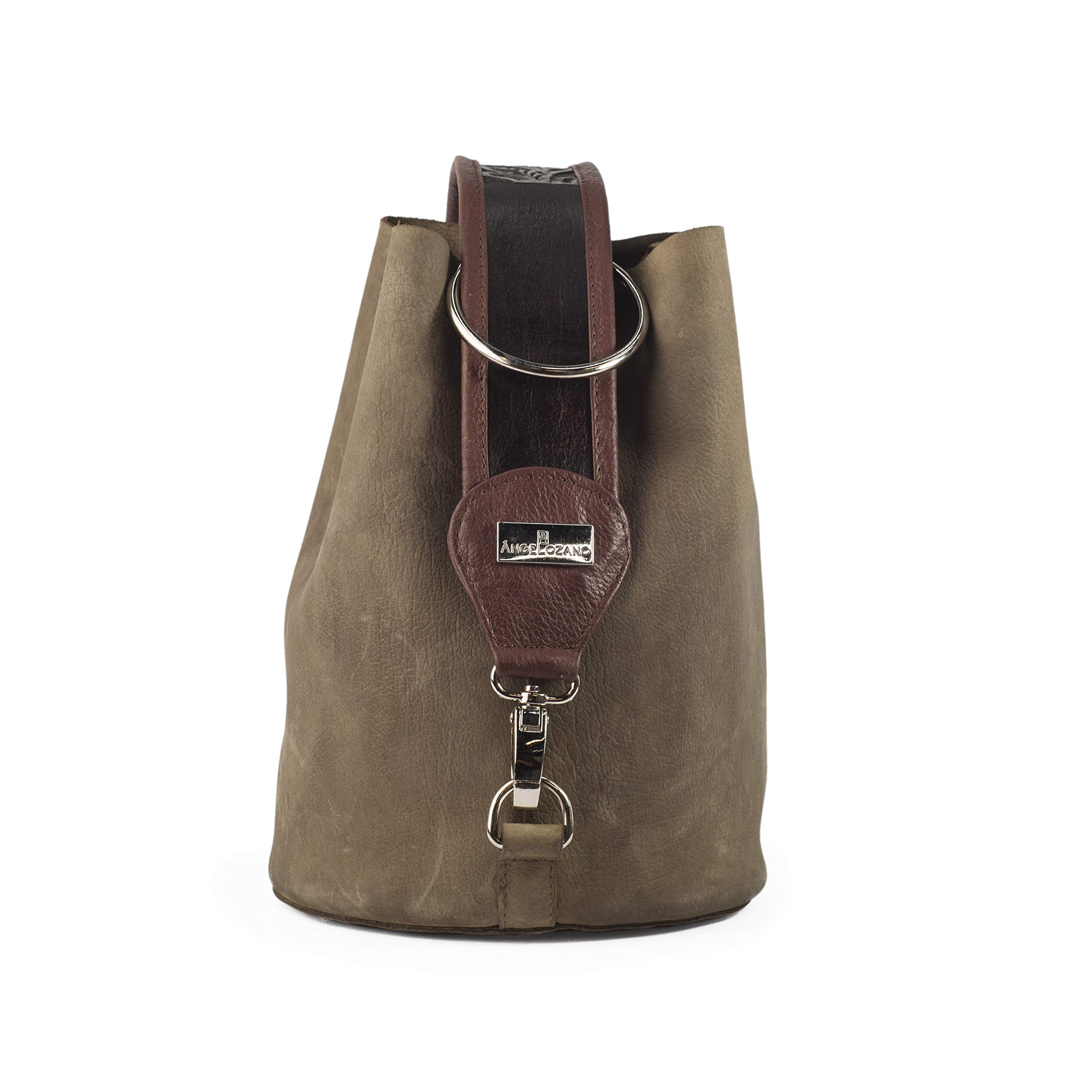 Genuine Cowhide Leather Tote Bag for Women - Handmade with Hand-Chiseled Handle - Dolores Model - Perfect for Work, Travel & Everyday Use
