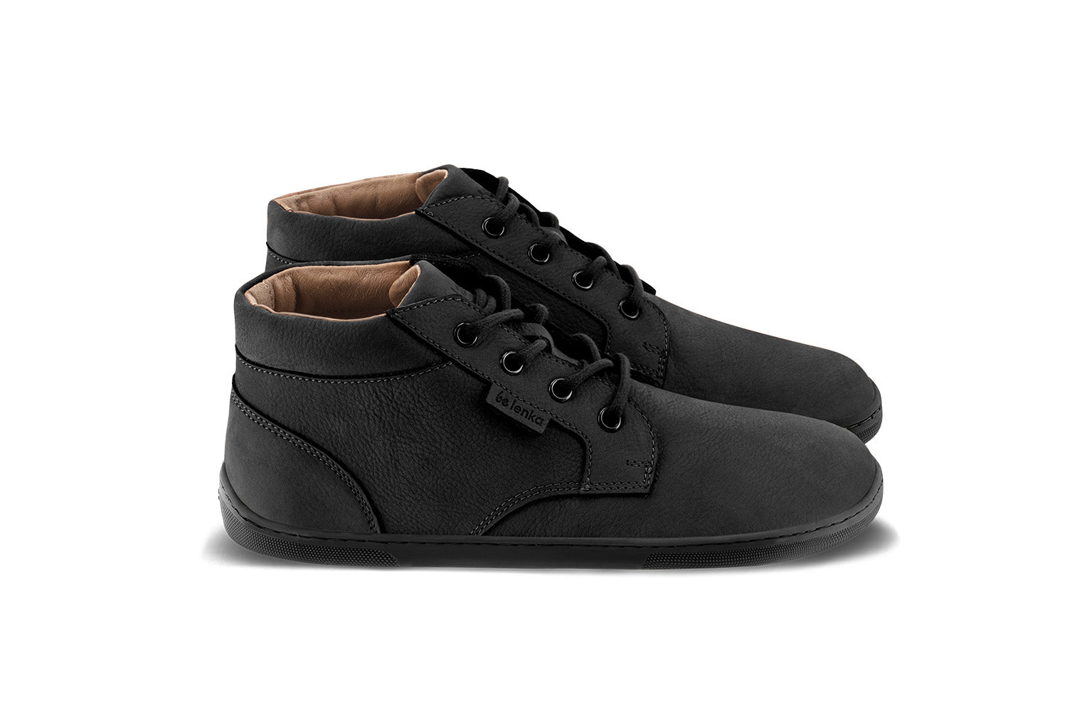 Barefoot Shoes for Men & Women | Be Lenka Synergy All Black - Comfortable Minimalist Footwear for Running, Hiking & Everyday Wear