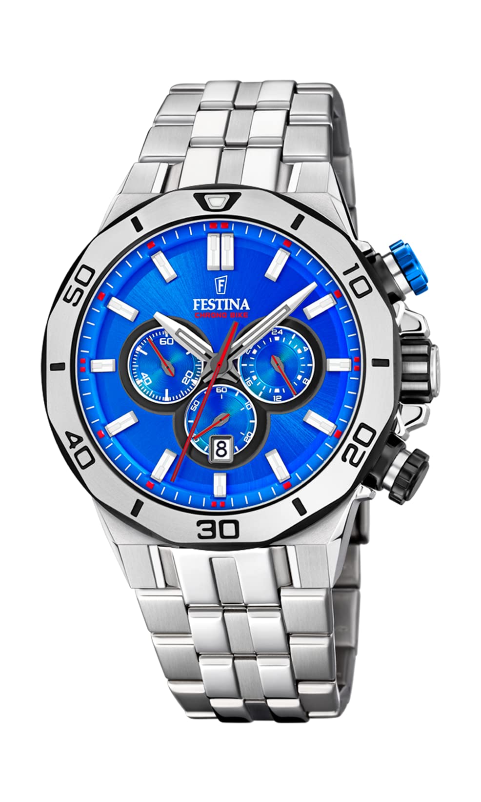 Festina Chronograph Quartz Watch - Unisex Stainless Steel for Everyday & Sports