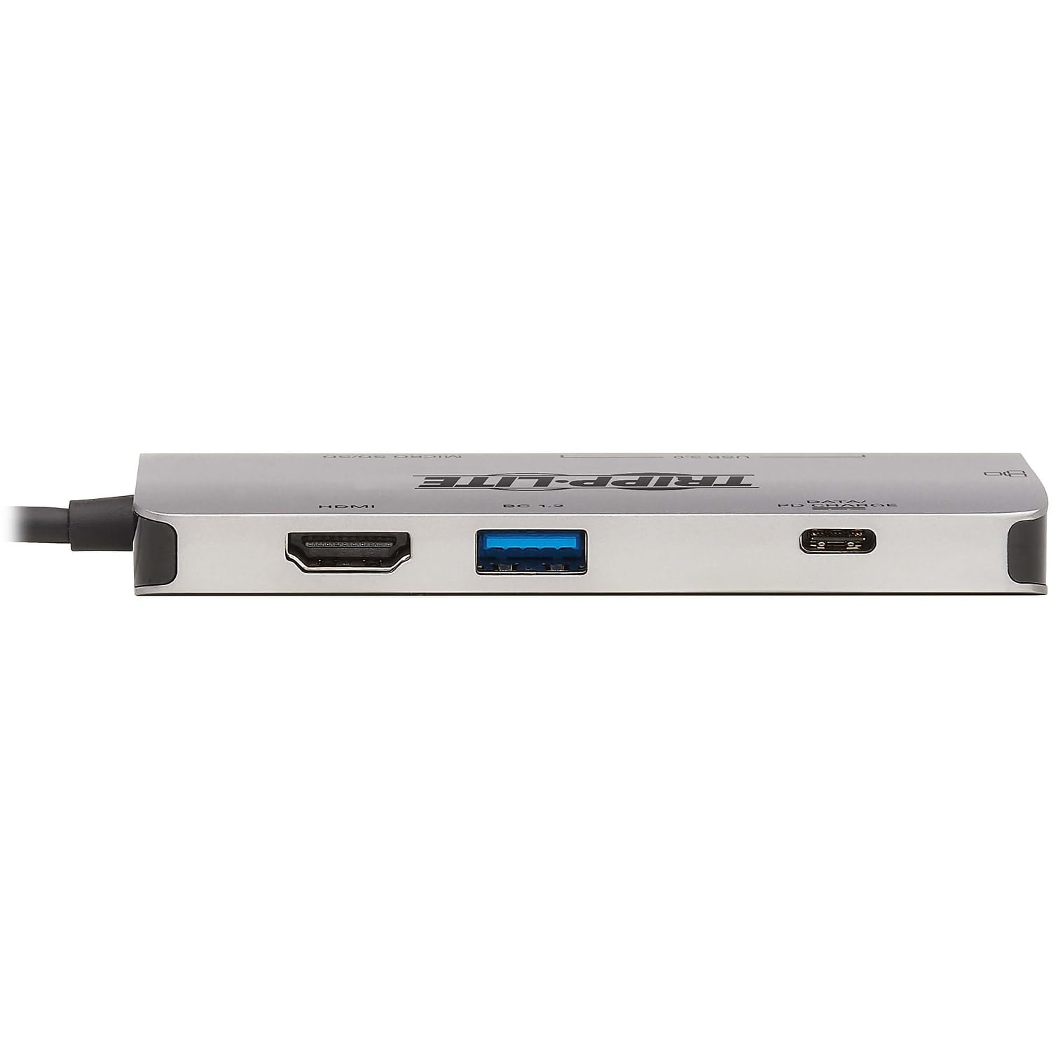 Tripp Lite USB C Docking Station with 4K HDMI, USB Hub, SD/Micro SD Card Reader & Gigabit Ethernet - Charge Laptop & Connect Multiple Devices (U442-DOCK5-GY) - Perfect for Home Office, Remote Work & Multi-Monitor Setup