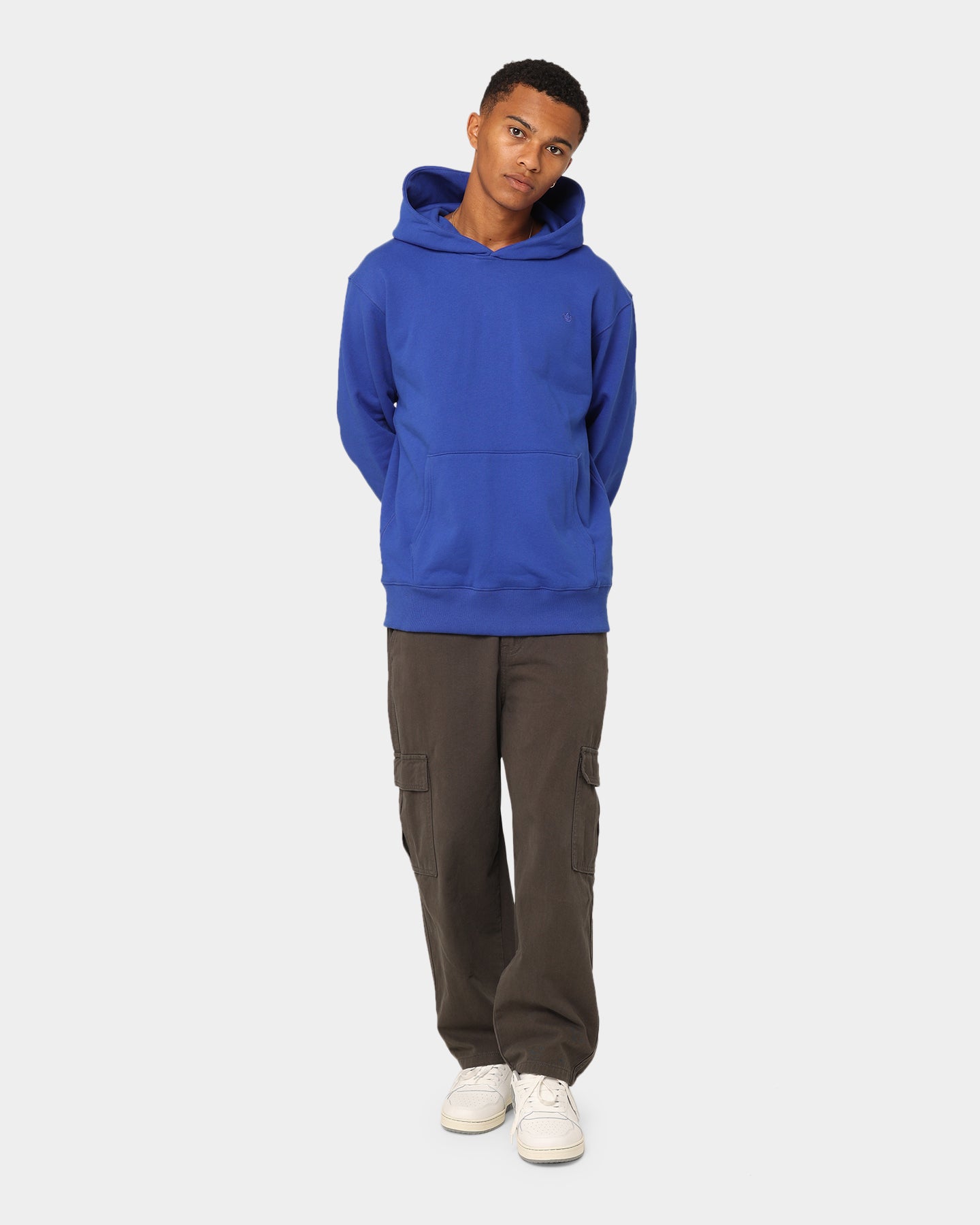 Adidas Originals French Terry Hoodie for Men & Women - Semi Lucid Blue | Comfortable Cotton Pullover Sweatshirt | Perfect for Gym, Running & Casual Wear