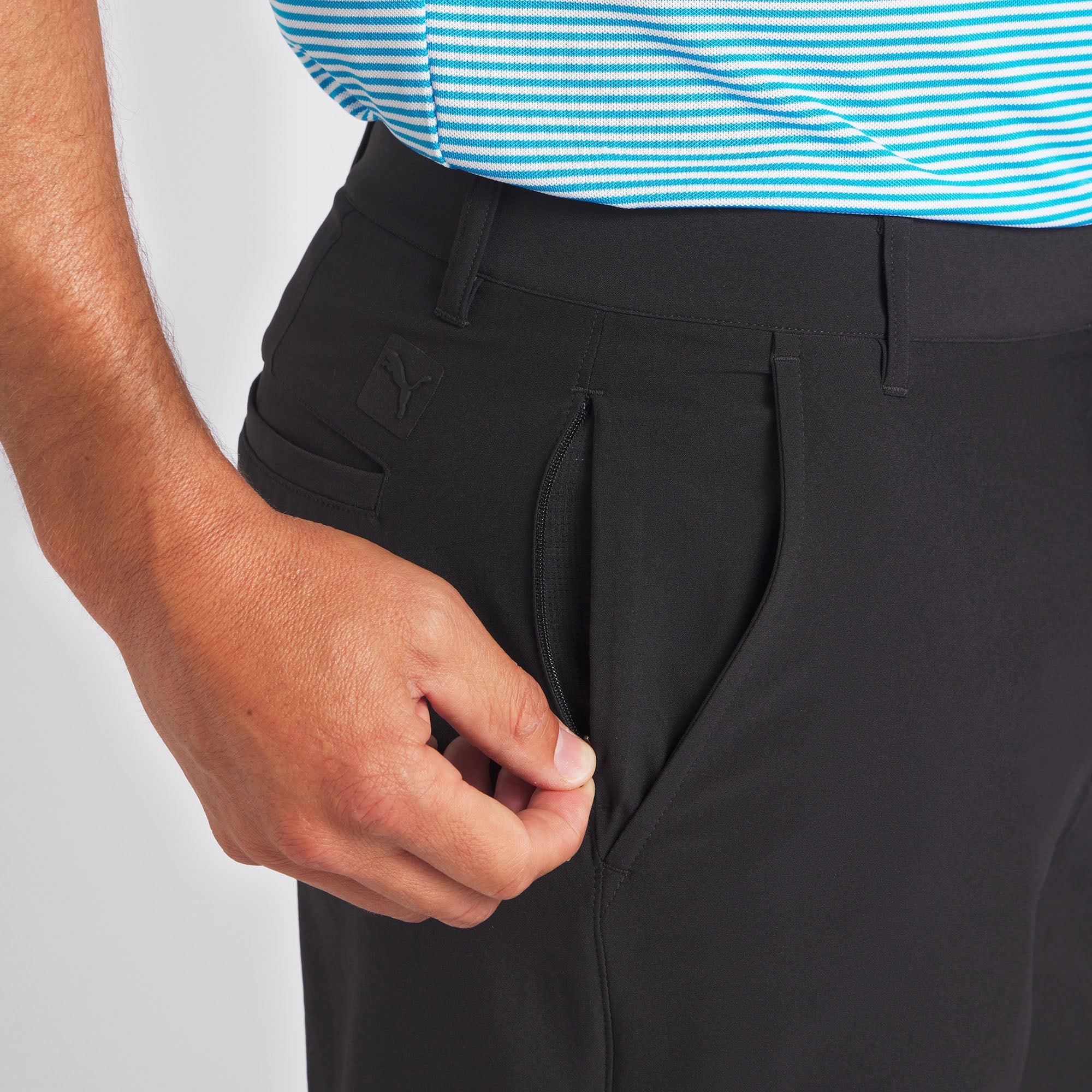 Puma Black 7-Inch Golf Shorts for Men - 101 Solid Comfort & Performance | Perfect for Golfing, Casual Wear & Outdoor Activities