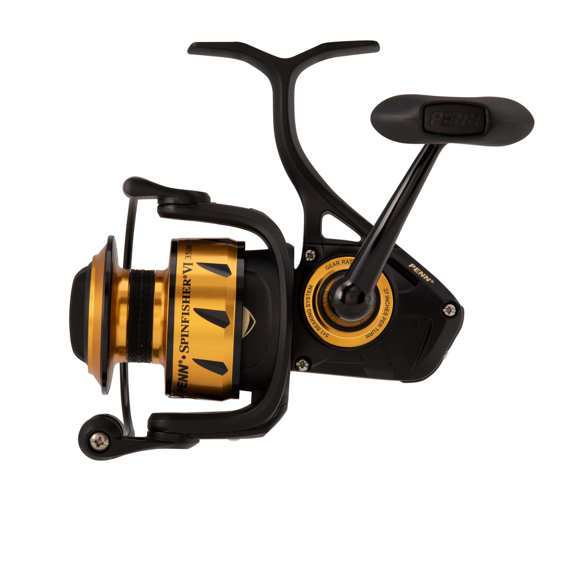 Penn Spinfisher VI Spinning Fishing Reel - Saltwater & Freshwater, 6+1 Shielded Bearings, HT-100 Drag System - Perfect for Surf Fishing, Pier Fishing & Offshore Angling