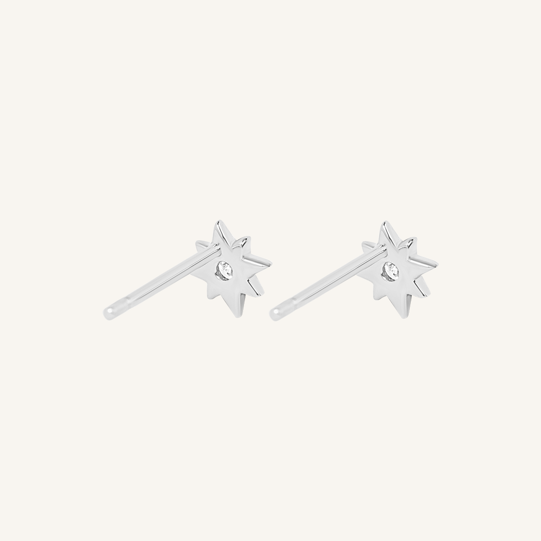 Contentment Star Stud Earrings - Elegant Gold Plated Studs for Women, Perfect for Daily Wear & Special Occasions