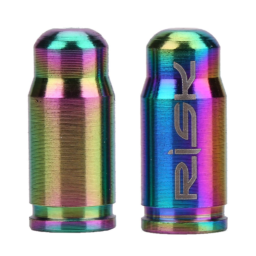 TC4 Alloy Bike Valve Stem - 2 Pack Colorful Presta Valve for Mountain & Road Bike Inner Tubes | Durable Lightweight Gas Nozzle for Cycling, Commuting & Bicycle Maintenance