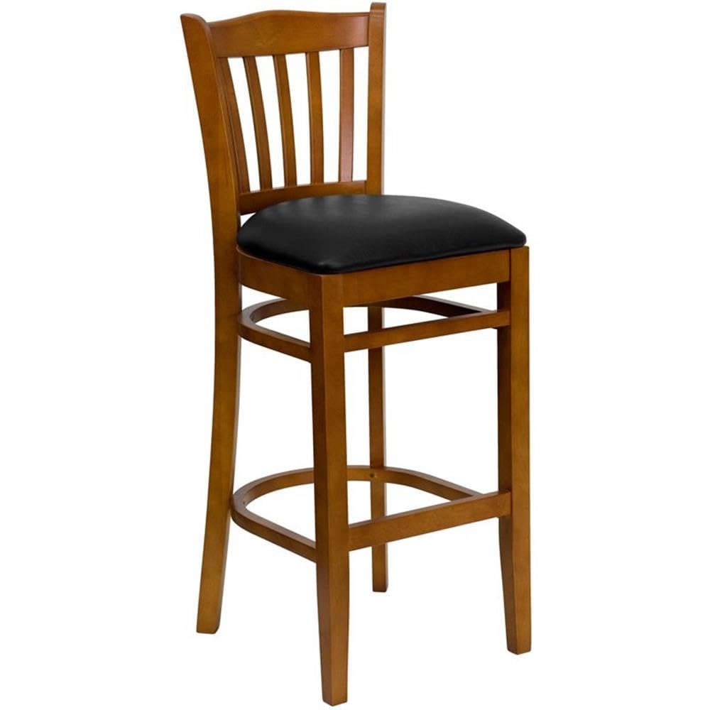 Premium Cherry Wood Bar Stools Set of 2 - 31