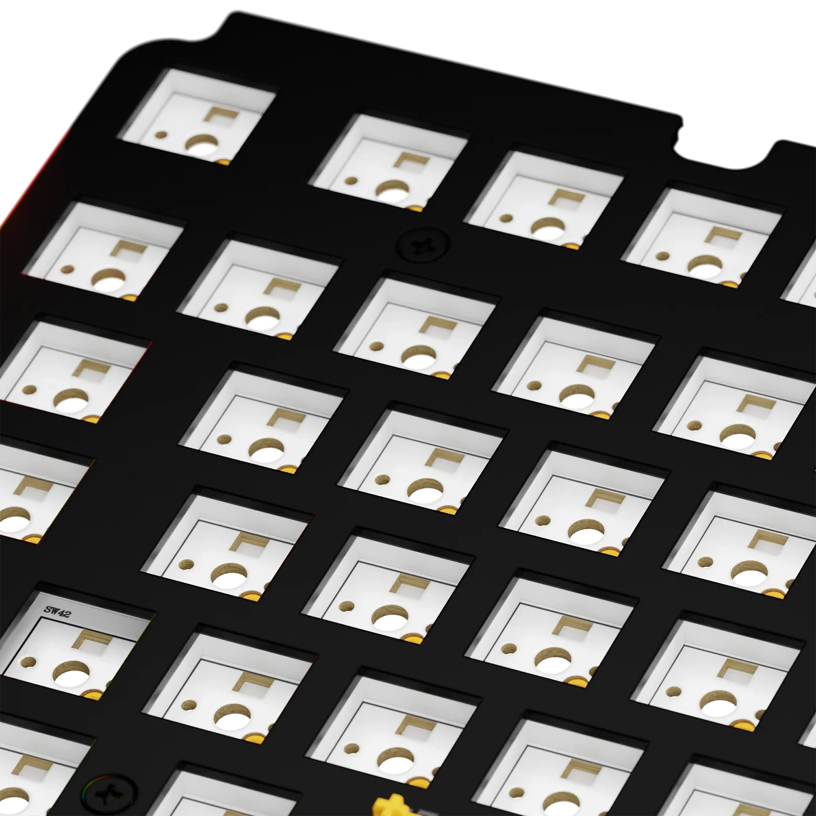 GMMK 3 75% Aluminum Switch Plate - Black ISO Layout for Mechanical Keyboard | Perfect for Gaming, Typing & Custom Builds