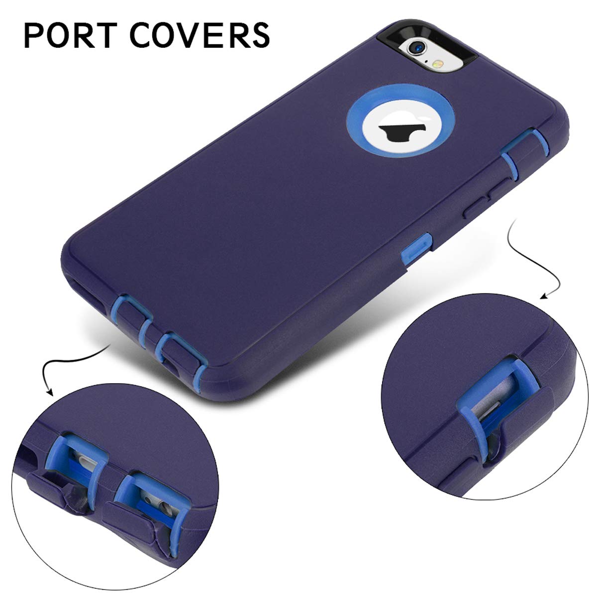 MAXCURY Heavy Duty Shockproof Case for iPhone 6/6S (4.7