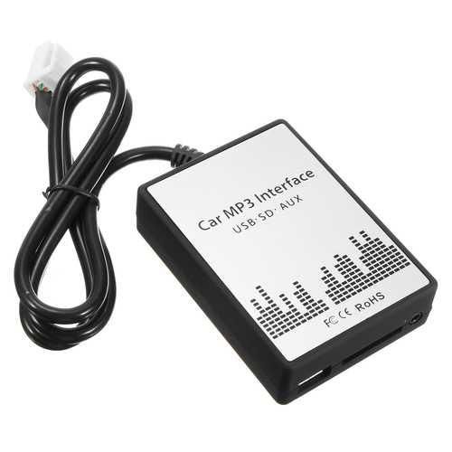 Universal Car Digital Music MP3 CD Changer Adapter with USB/SD Port - Compatible with iPhone X/8/8 Plus, Samsung S8, Xiaomi Mi5/Mi6 - Perfect for Road Trips & Commuting