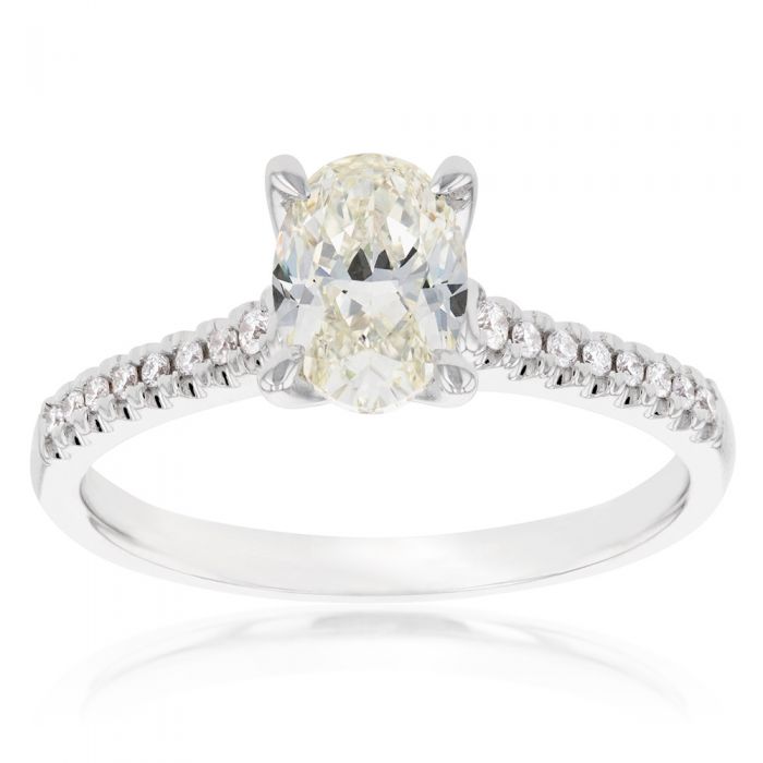 1.10 Carat 18K Gold Diamond Solitaire Ring with 1.00 Carat Certified Diamond - Perfect for Engagement, Wedding & Anniversary Gifts