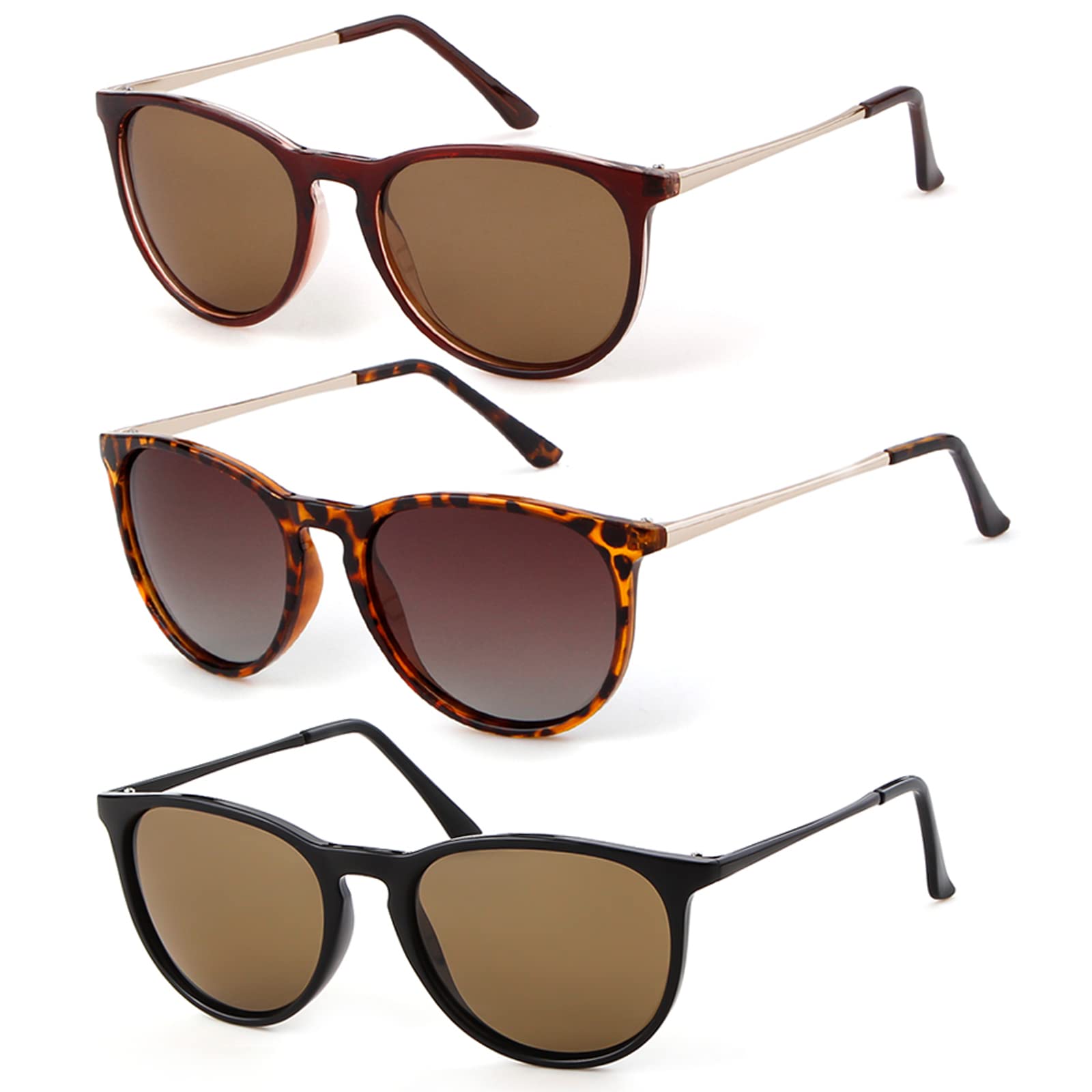 Stylish Polarized Vintage Sunglasses for Women & Men - UV Protection, Retro Round & Square Frames, Trendy Y2K Rectangle Shades | Perfect for Beach, Driving & Outdoor Activities