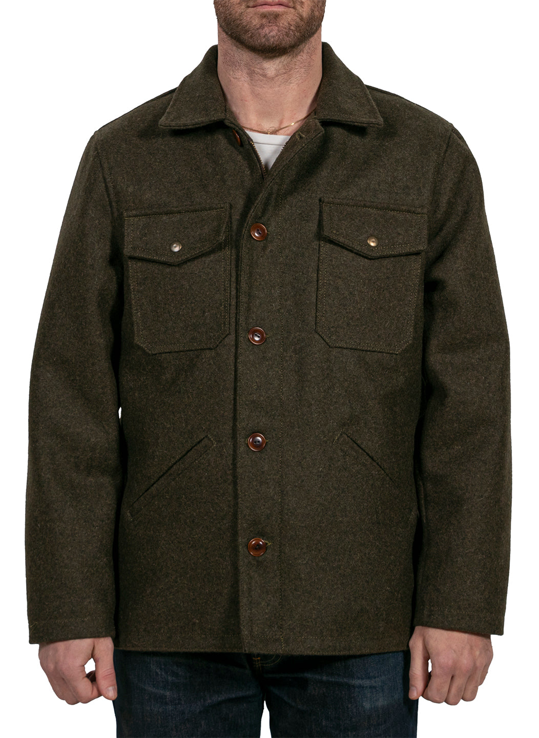 Schott NYC Wool Grandville Jacket - Classic Loden Green Wool Coat for Men | Warm Winter Outerwear for Casual & Formal Occasions