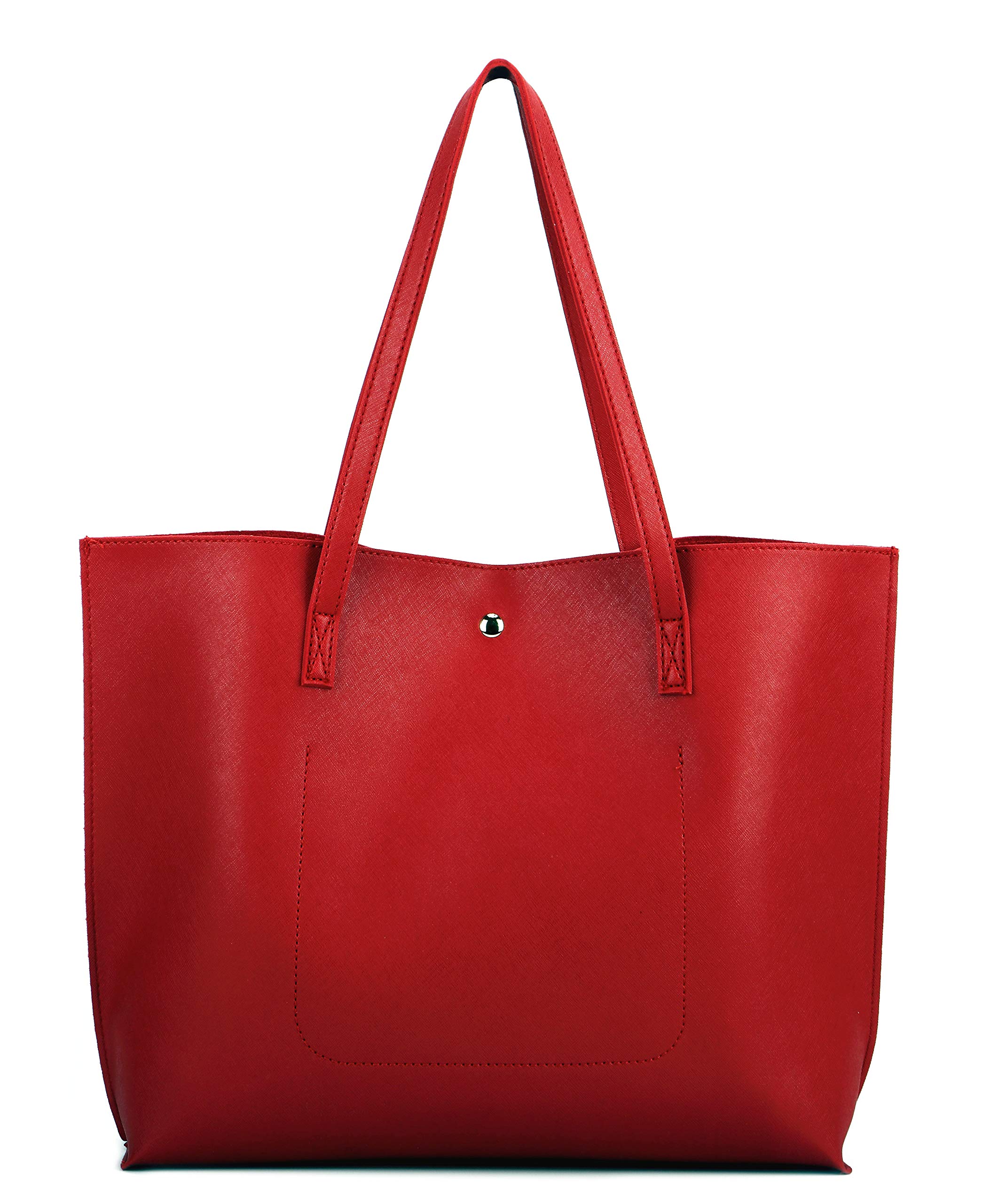 Stylish Women's PU Faux Leather Tote Bag with Tassel - Top Handle Satchel Shoulder Purse for Work, Travel & Everyday Use
