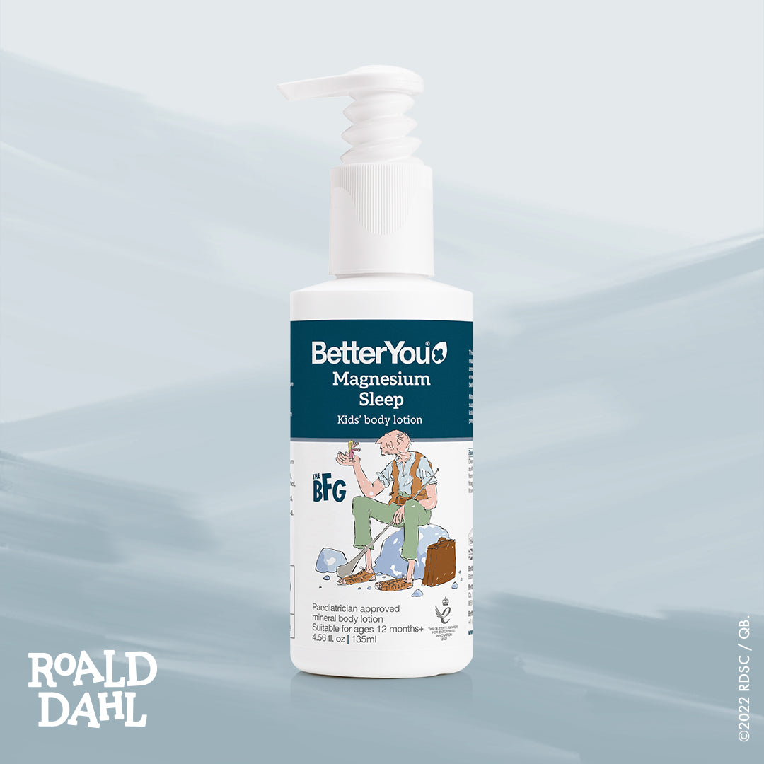 BetterYou Magnesium Sleep Mineral Lotion Junior 135ml - Natural Sleep Aid for Kids, Calming Bedtime Lotion with Magnesium for Relaxation & Better Sleep | Perfect for Nighttime Routine & Stress Relief