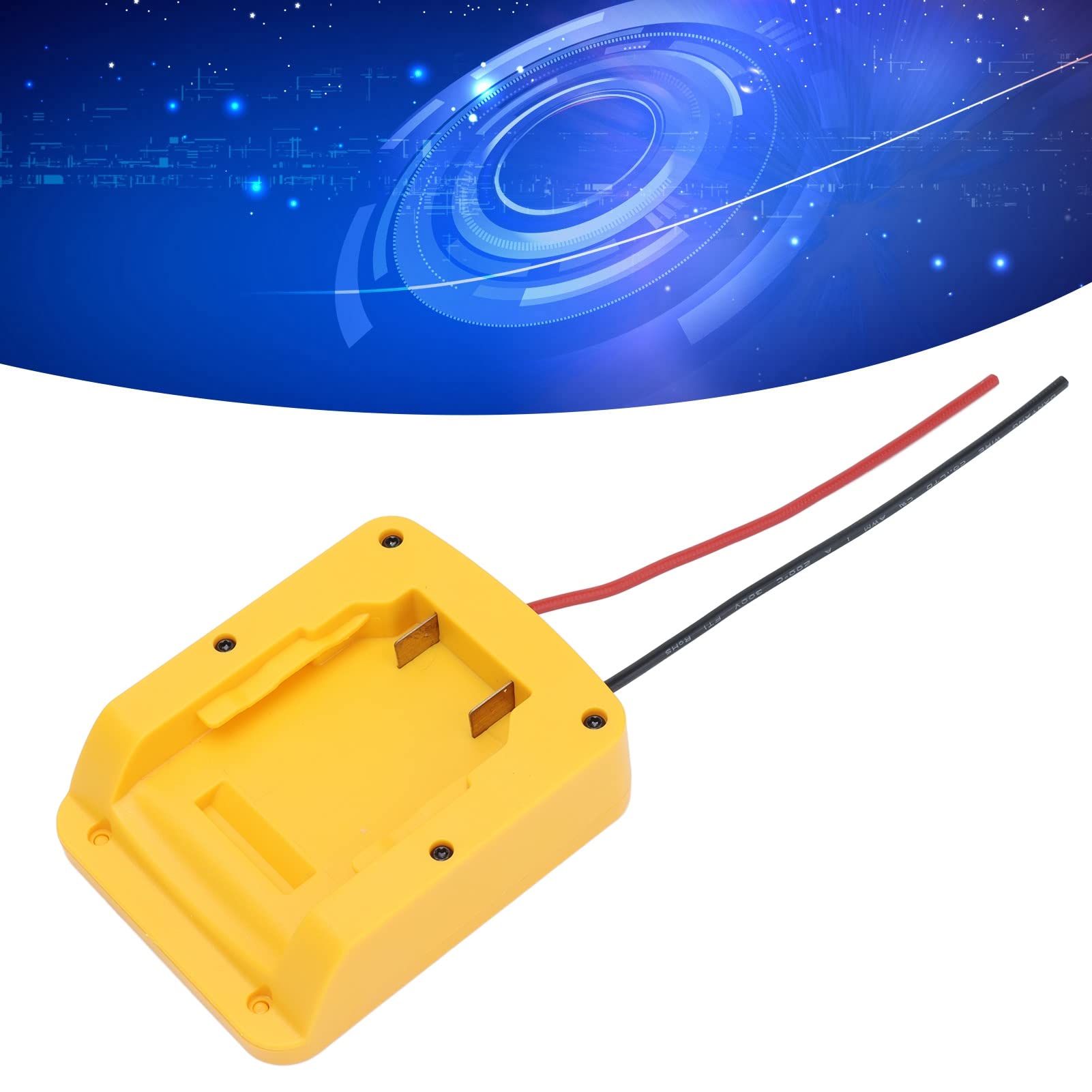 Battery Adapter for DCB Series - Rustproof Power Tool Connector with Plastic Molding | Compatible with Dewalt, Black & Decker | Perfect for Drills, Saws & Outdoor Power Tools