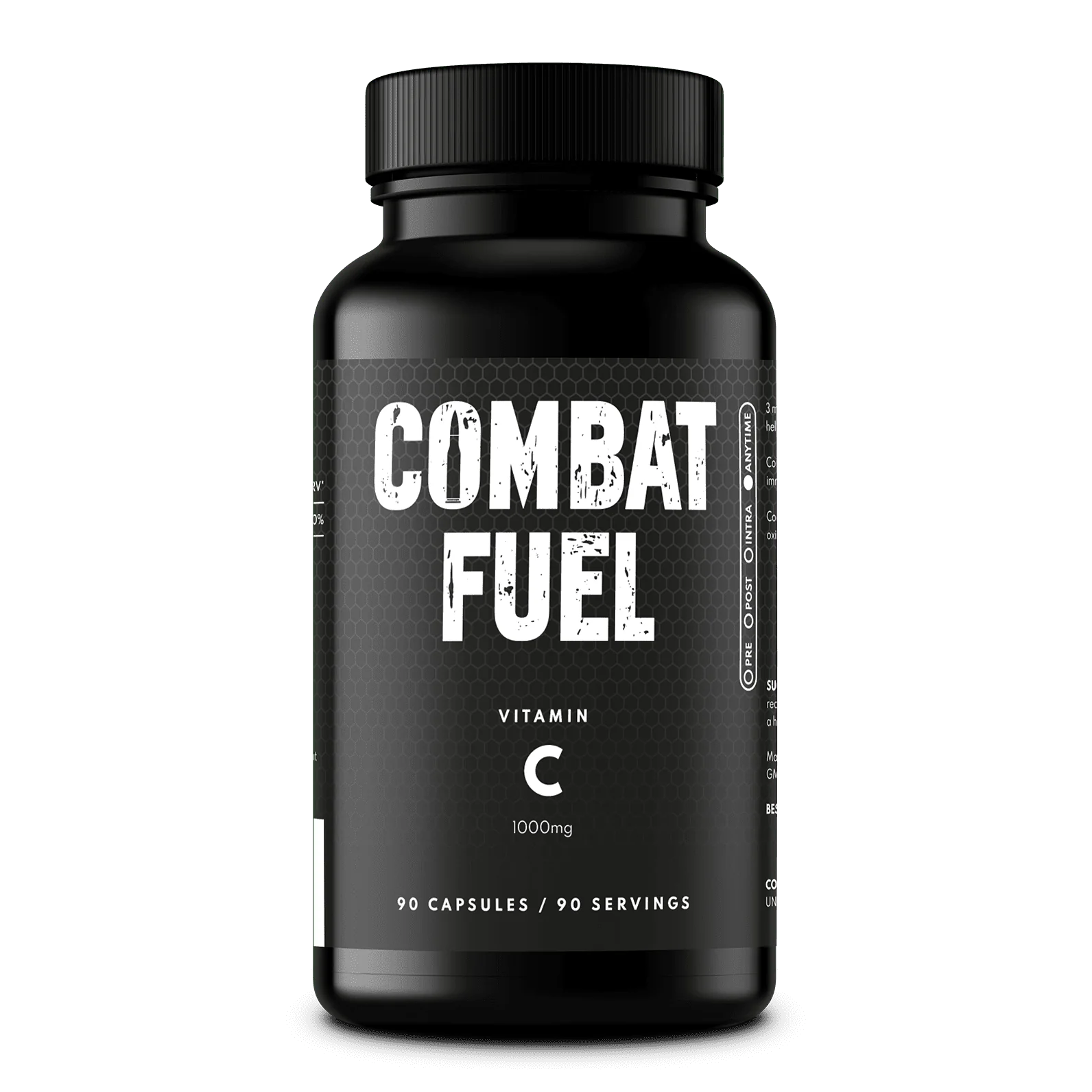 Combat Fuel Vitamin C 90 Capsules - Immune Support Supplement with Antioxidants - Boost Energy & Recovery for Athletes, Fitness & Daily Wellness