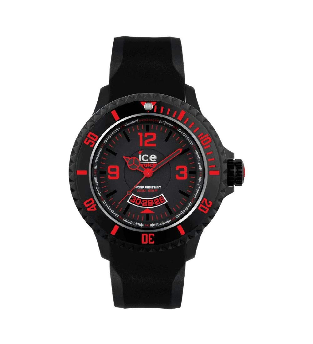 Ice-Watch DI.BR.XL.R.12 Men's Black Ice-Surf Extra Large Waterproof Sports Watch - Perfect for Swimming, Surfing & Outdoor Activities