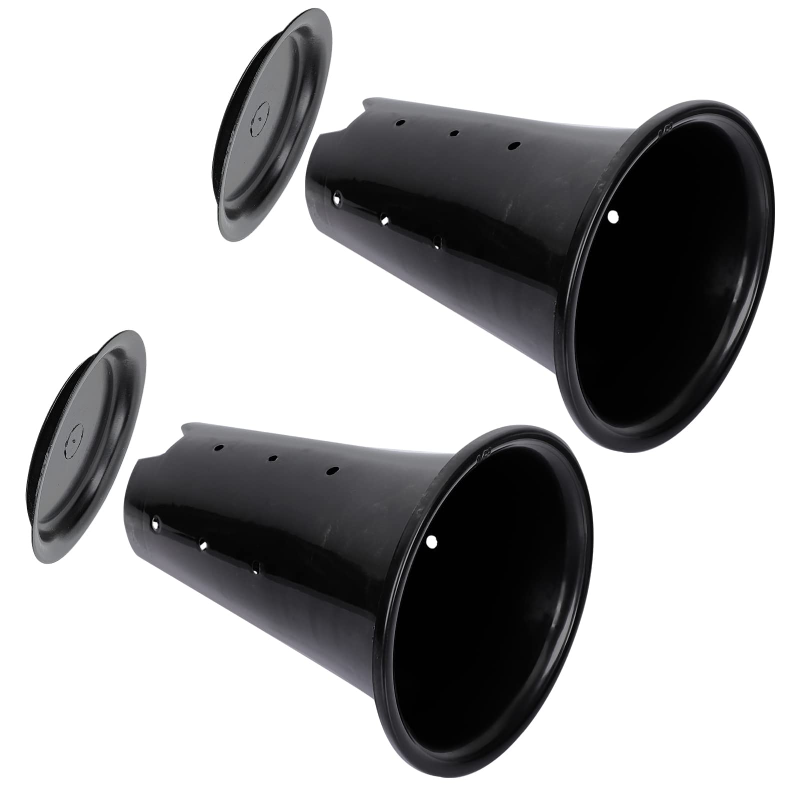 Yardwe Clear Orchid Pot Set - 2 Pack Plastic Flower Pots for Orchid Planting, Nursery & Home Decor - Ideal for Indoor Plants, Gardening & Floral Arrangements