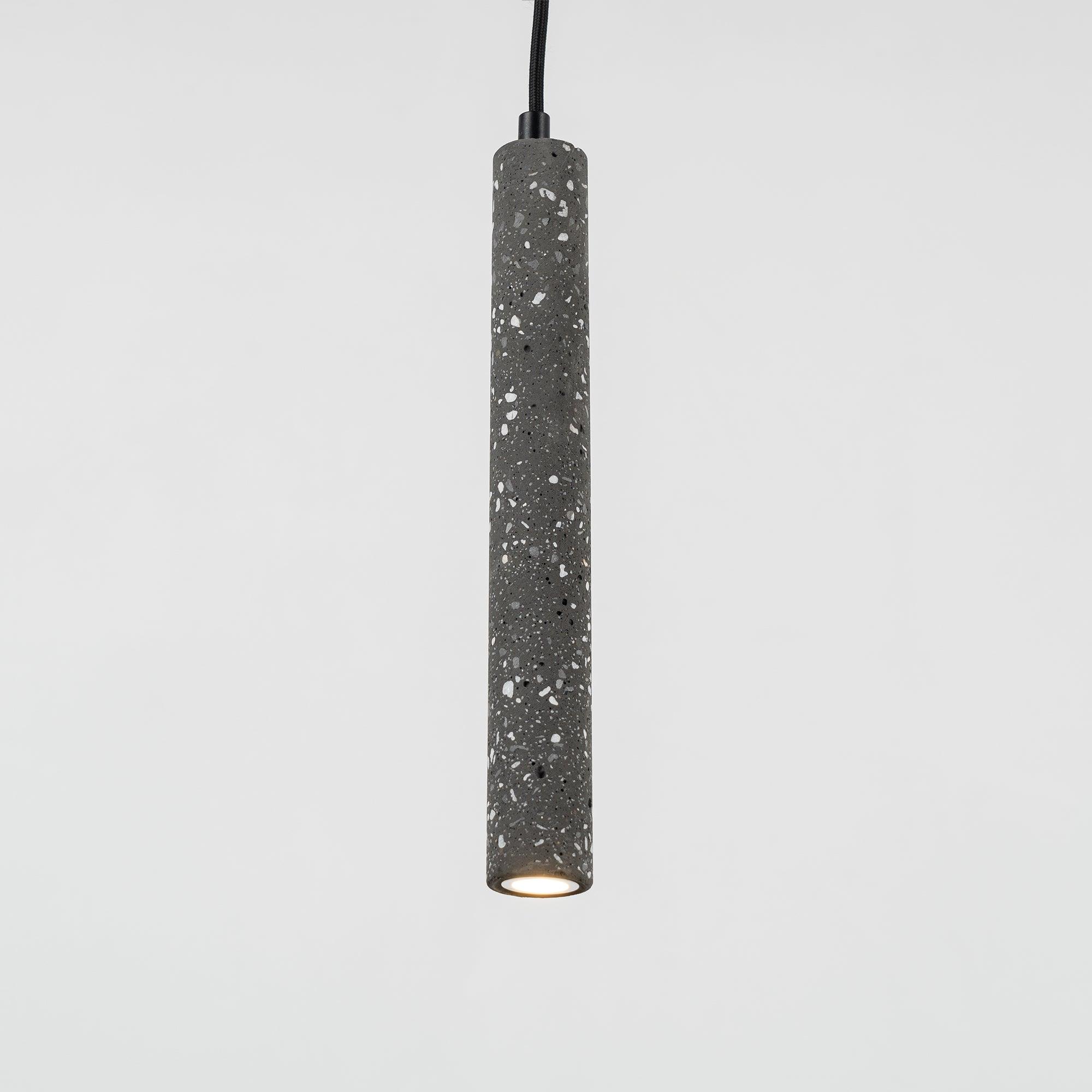 Modern Concrete Pendant Lights - Industrial Style Hanging Fixtures for Kitchen Island, Dining Room & Bedroom Lighting - Durable & Minimalist Design