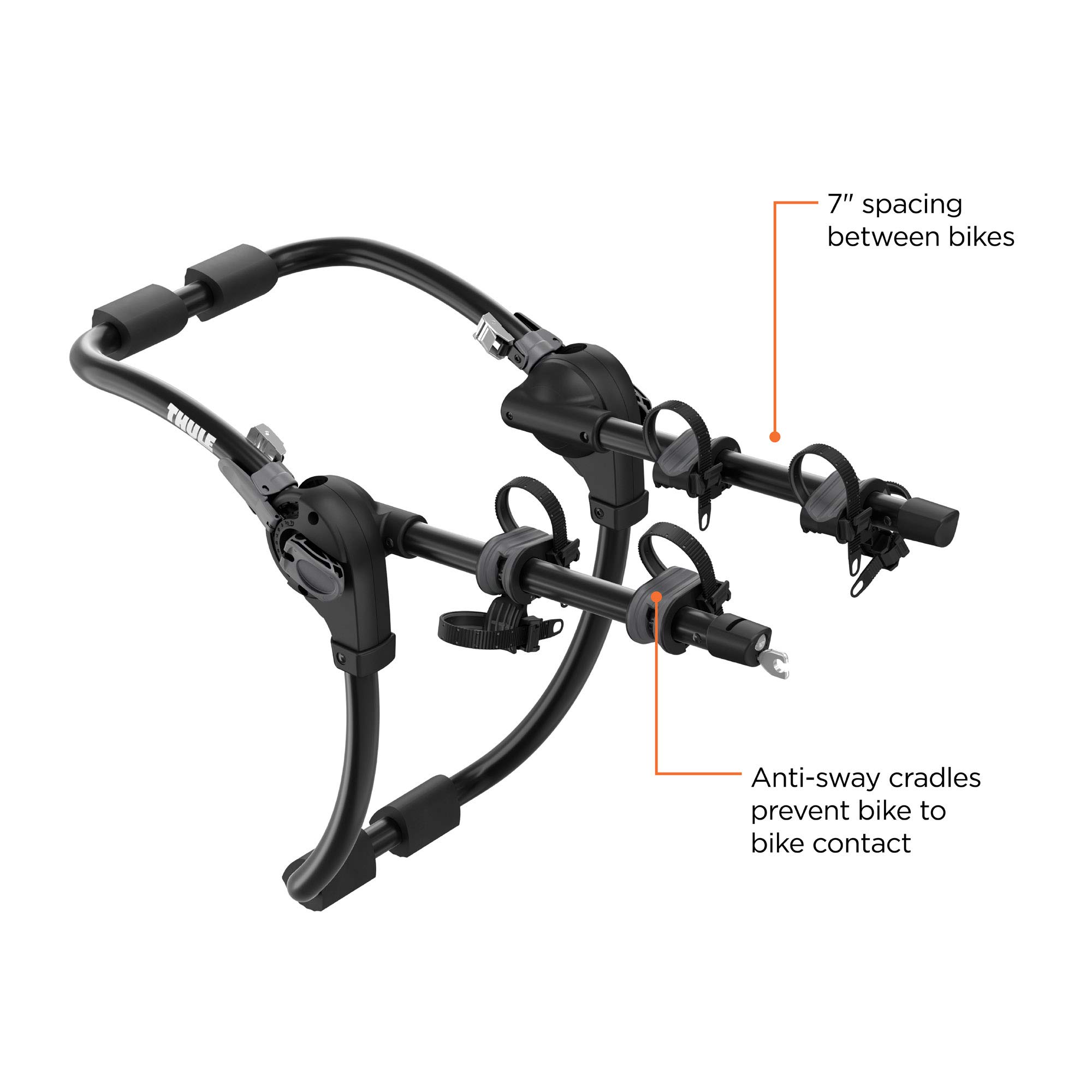 Thule Gateway Pro Trunk Bike Rack - 2 Bike Carrier for Cars, SUVs & Hatchbacks | Secure & Easy Installation | Perfect for Road Trips, Camping & Cycling Adventures