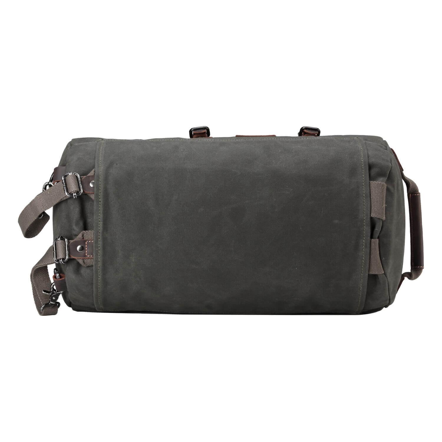 TRP0444 Troop London Heritage Canvas Duffel Backpack - Waterproof Travel Duffel Bag for Men & Women, Vintage Style Carry-On Luggage for Gym, Camping, Hiking & Weekend Getaways
