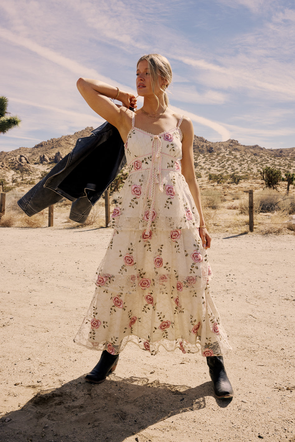 Kiana Women's Floral Tiered Maxi Dress - Boho Summer Beach Dress for Vacation, Party & Casual Wear