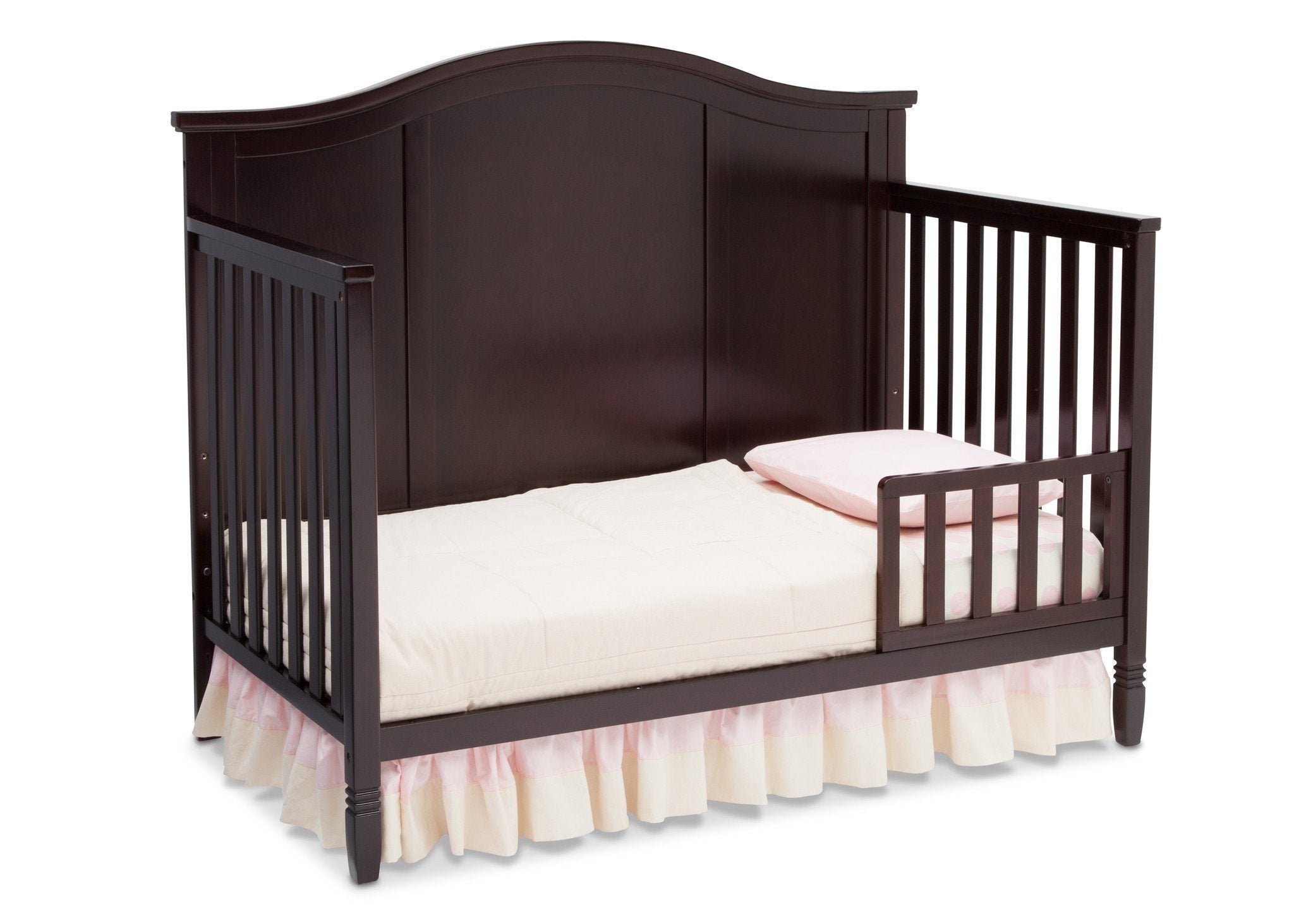 Madrid 5-in-1 Convertible Baby Crib - Toddler Bed, Daybed & Full Size Bed - Nursery Furniture for Boys & Girls - Perfect for Newborn to Teen Years