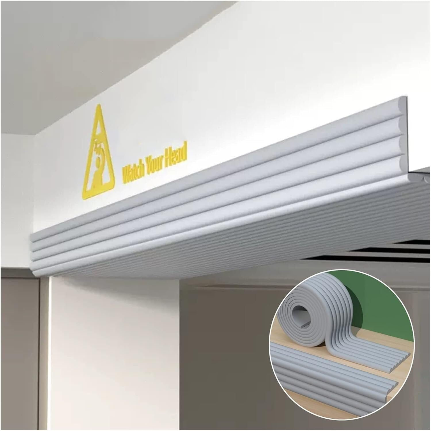 Parking Garage Corner Guards - Heavy Duty Workshop Sponge Protectors for Tables & Chairs - 2m (8 Pieces) Grey - Prevent Damage to Walls & Furniture in Garages, Warehouses & Offices