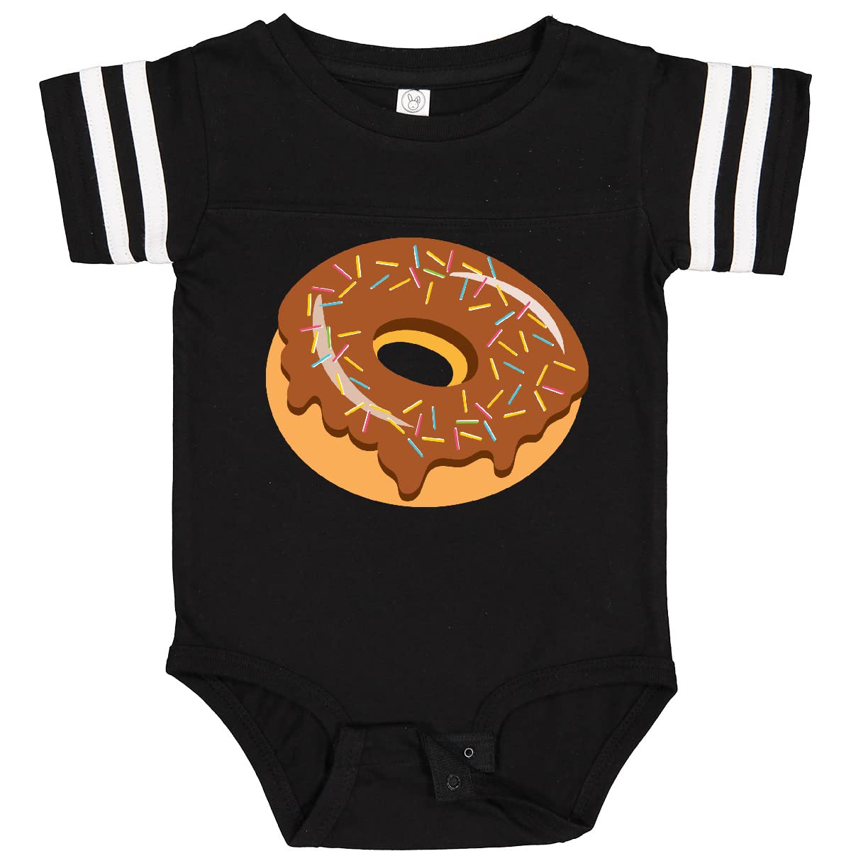 Inktastic Chocolate Donut with Sprinkles Baby Bodysuit - Cute & Comfortable Infant Onesie for Boys & Girls | Perfect for Birthday Parties, Photo Shoots & Everyday Wear