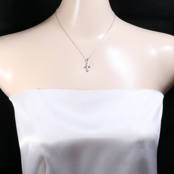 18K White Gold Diamond Necklace for Women - K10WG Elegant Pendant Jewelry Gift for Anniversary, Wedding & Special Occasions