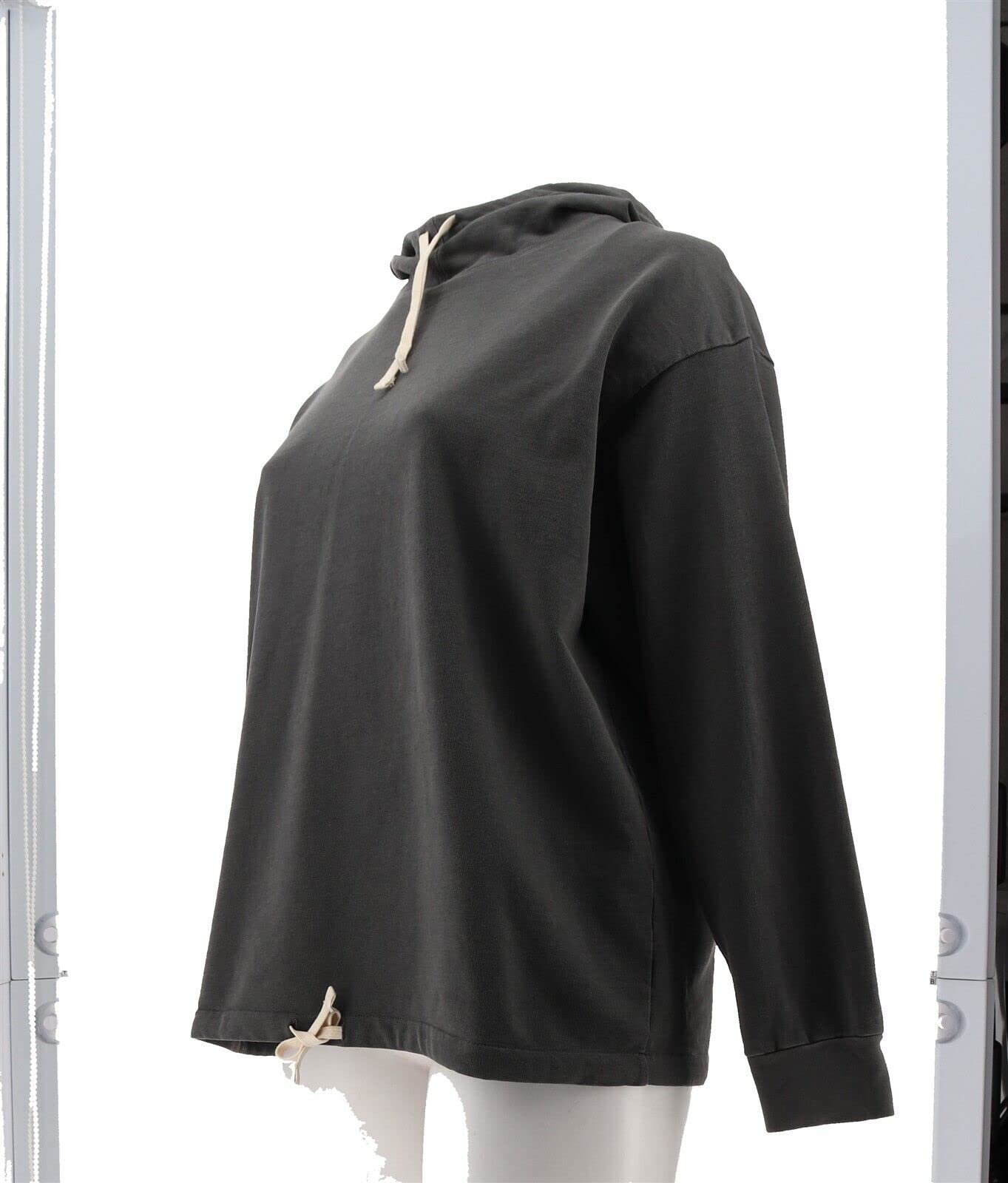 American Apparel Men's French Terry Long Sleeve Drawstring Hoodie - Comfortable Casual Pullover for Gym, Lounge & Streetwear