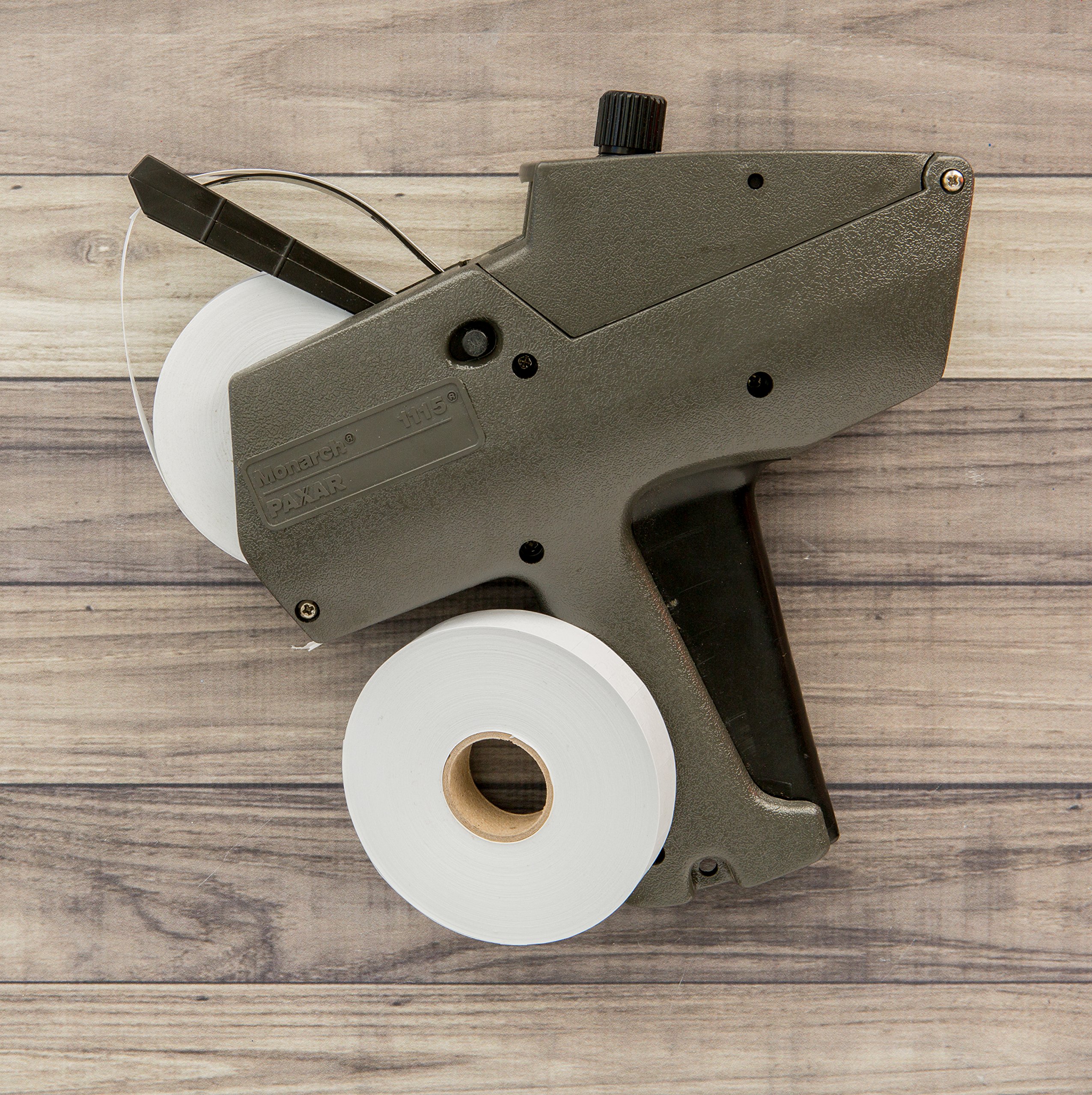 Perco White Pricing Labels for Monarch 1115 Price Gun - 10 Sleeves (150,000 Labels) - Includes Bonus Ink Roll - Perfect for Retail, Warehouse & Inventory Pricing
