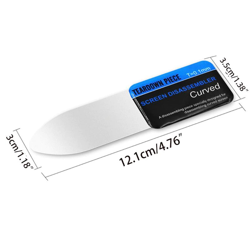 Ultra Thin 0.1mm Metal Pry Bar Tool - Precision Opening Tool for Electronics Repair, Phone Screen Replacement & DIY Projects