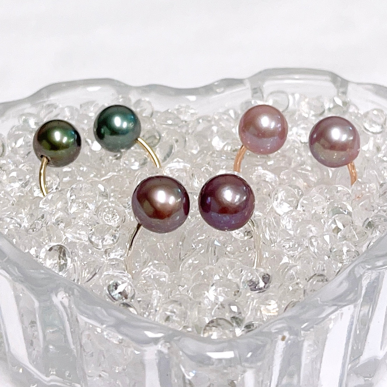 Adora Purple Edison Pearl Ring (R215) - Elegant Jewelry for Women, Perfect for Weddings, Parties & Special Occasions