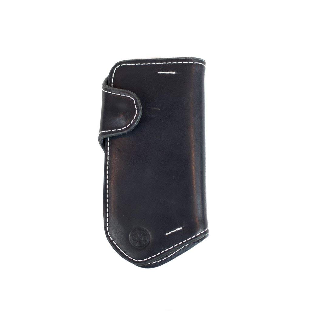 Genuine Leather Snap Fold Long Wallet for Men - Large Back Pocket Billfold with RFID Protection - Perfect for Everyday Use, Travel & Business