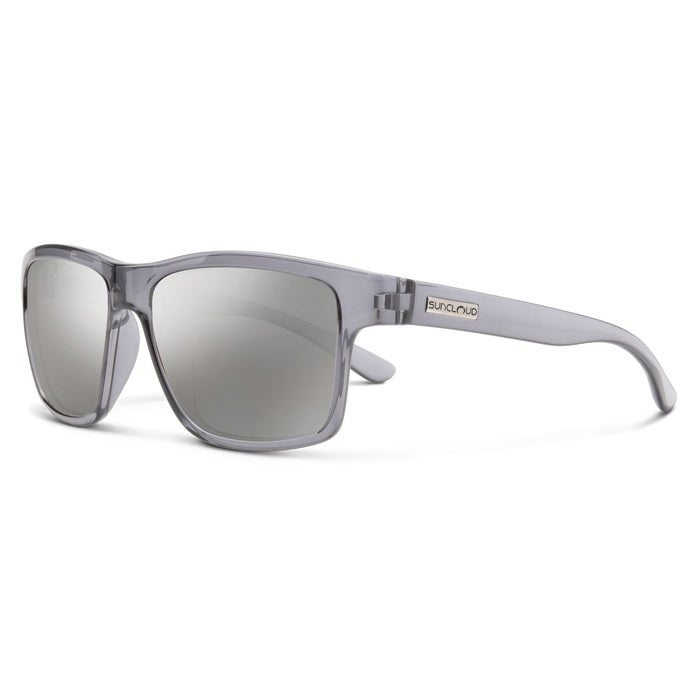 Polarized Silver Mirror Sunglasses with Transparent Gray Frame - UV Protection, Lightweight & Stylish for Outdoor Sports, Driving, and Beach Activities