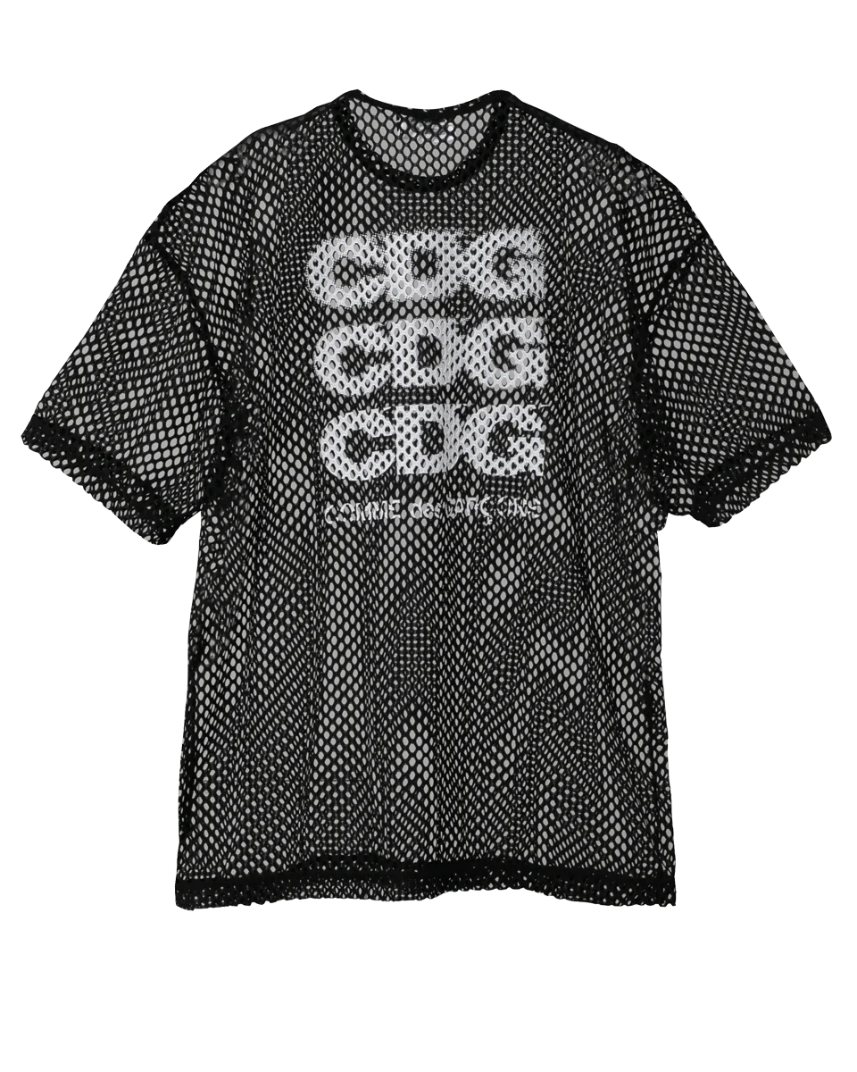 CDG Oversized Mesh T-Shirt for Men & Women | Preorder Now | Perfect for Streetwear & Casual Outfits