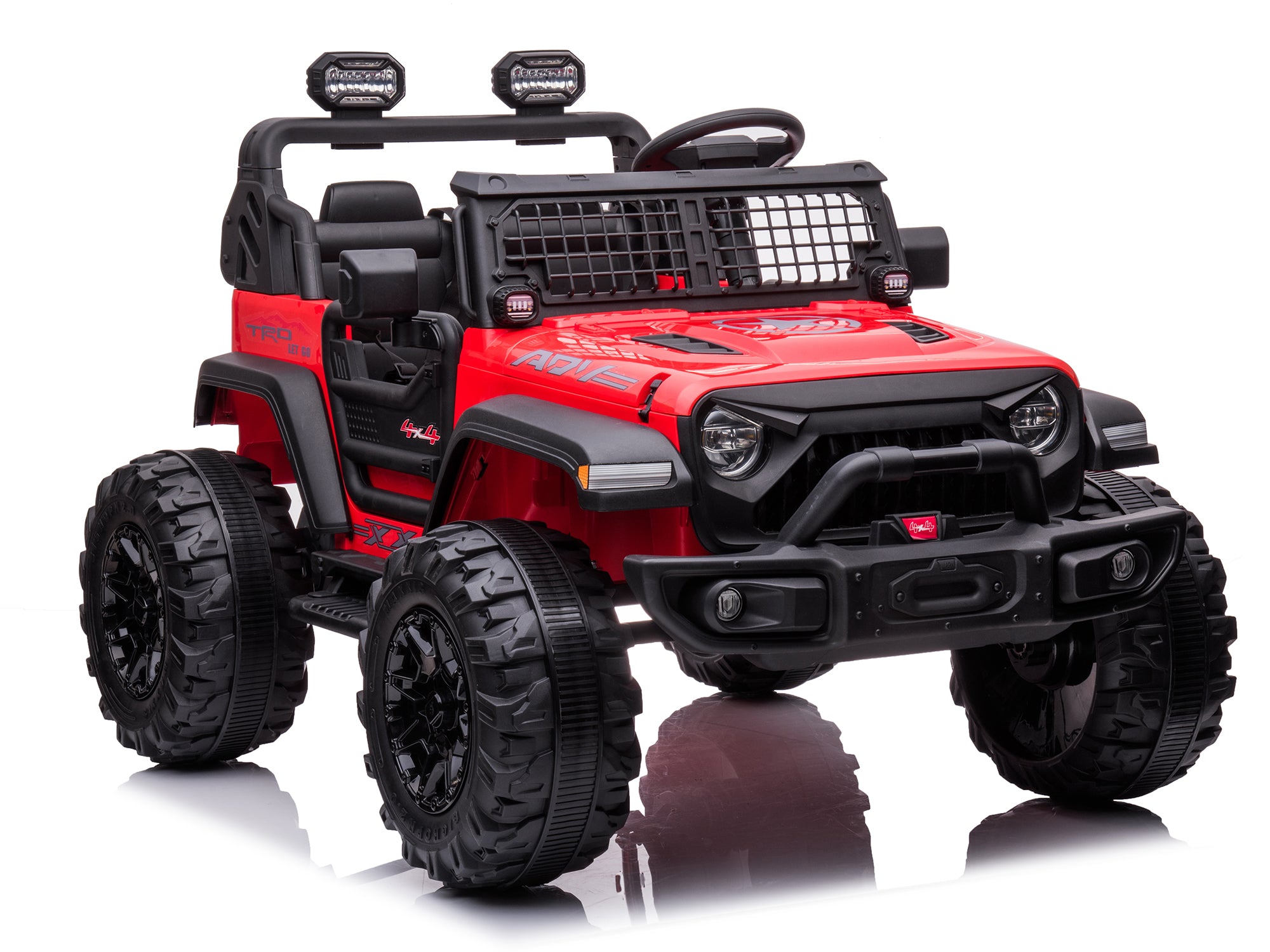 RIDINGTON 24V Kids Ride On Truck with Parent Remote Control - Red Electric Toy Car for Boys & Girls - Outdoor & Indoor Play Vehicle for Ages 3-8 Years