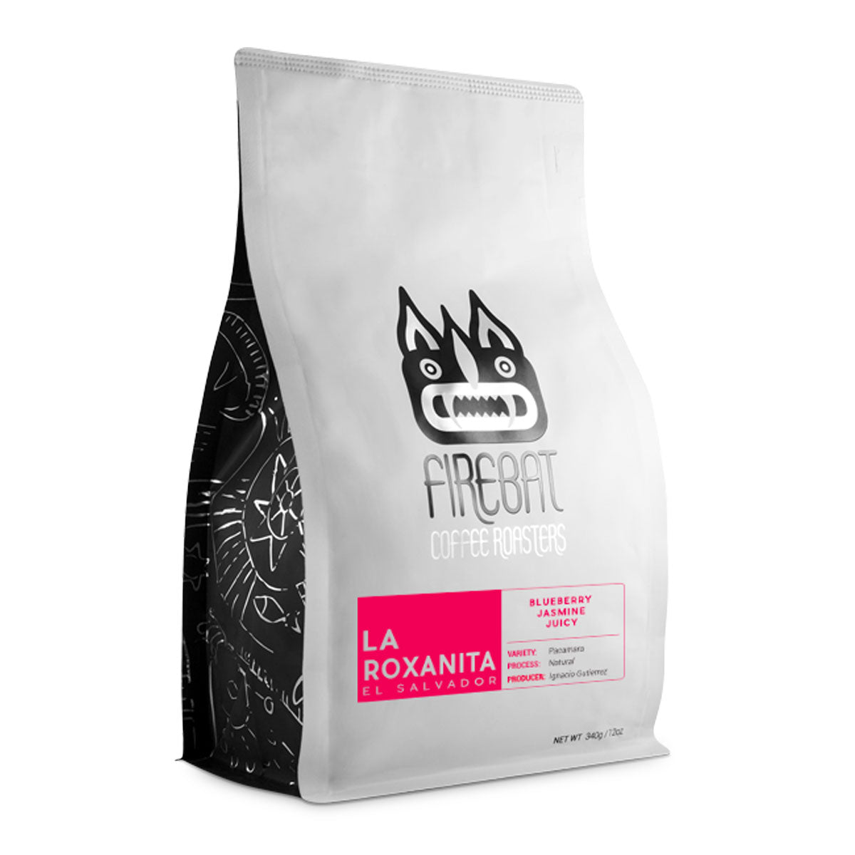 Premium Firebat El Salvador La Roxanita Whole Bean Coffee - 12oz Bag | Single Origin Arabica Beans for Espresso, French Press & Cold Brew | Specialty Coffee for Home & Office Brewing