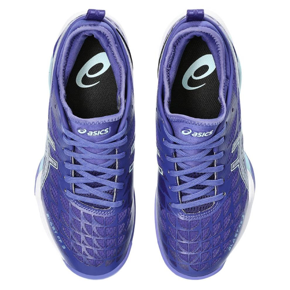 ASICS Blast FF 3 Women's Volleyball Shoes - Lightweight Indoor Court Sneakers for Women (Eggplant/Aquamarine) | Perfect for Volleyball, Badminton & Squash Games | Non-Marking Rubber Sole for Gym & Sports Courts