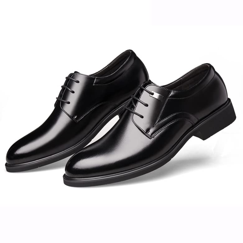 Elegant Men's Oxford Dress Shoes - Lightweight Lace-up Formal Tuxedo Shoes for Wedding & Business (Black, Size 10) | Perfect for Special Occasions, Office Wear & Evening Events