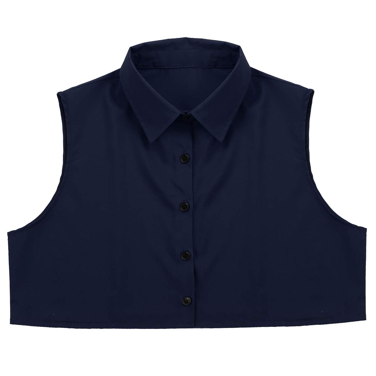 Men's Fake Dickey Collar Half Shirt - Solid Color Detachable Shirt Collar for Young Men | Perfect for Layering Under Sweaters & Jackets