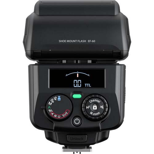 Fujifilm EF-60 Electronic Flash for DSLR Cameras - High-Speed Sync TTL Flash with Bounce & Swivel Head - Perfect for Portrait, Wedding, and Event Photography
