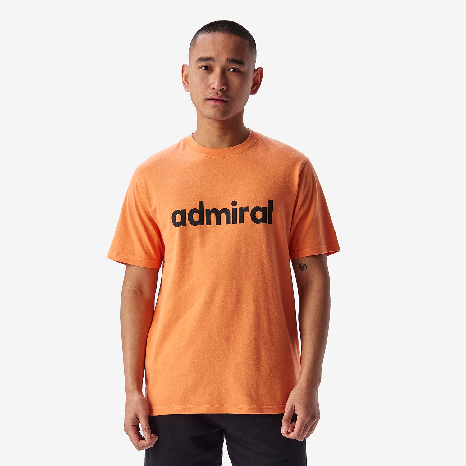 Denzell Logo Graphic T-Shirt for Men - Soft Cotton Comfort Fit Orange Tee | Casual Wear, Street Style, Everyday Outfit