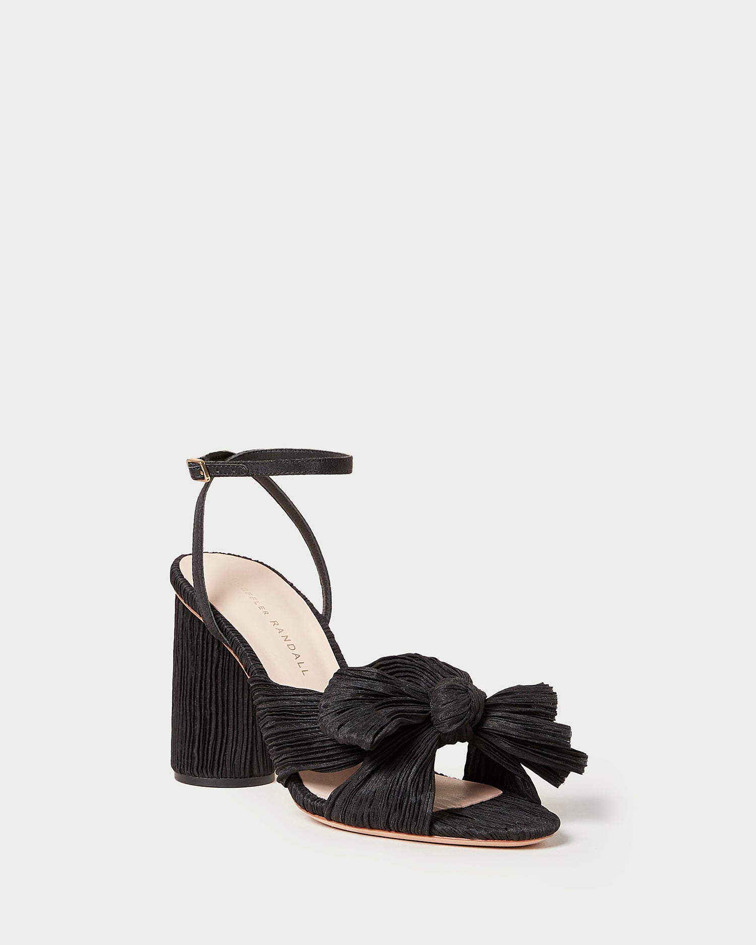 Camellia Pleated Bow Heel - Elegant Women's Dress Shoes for Weddings, Parties & Special Occasions