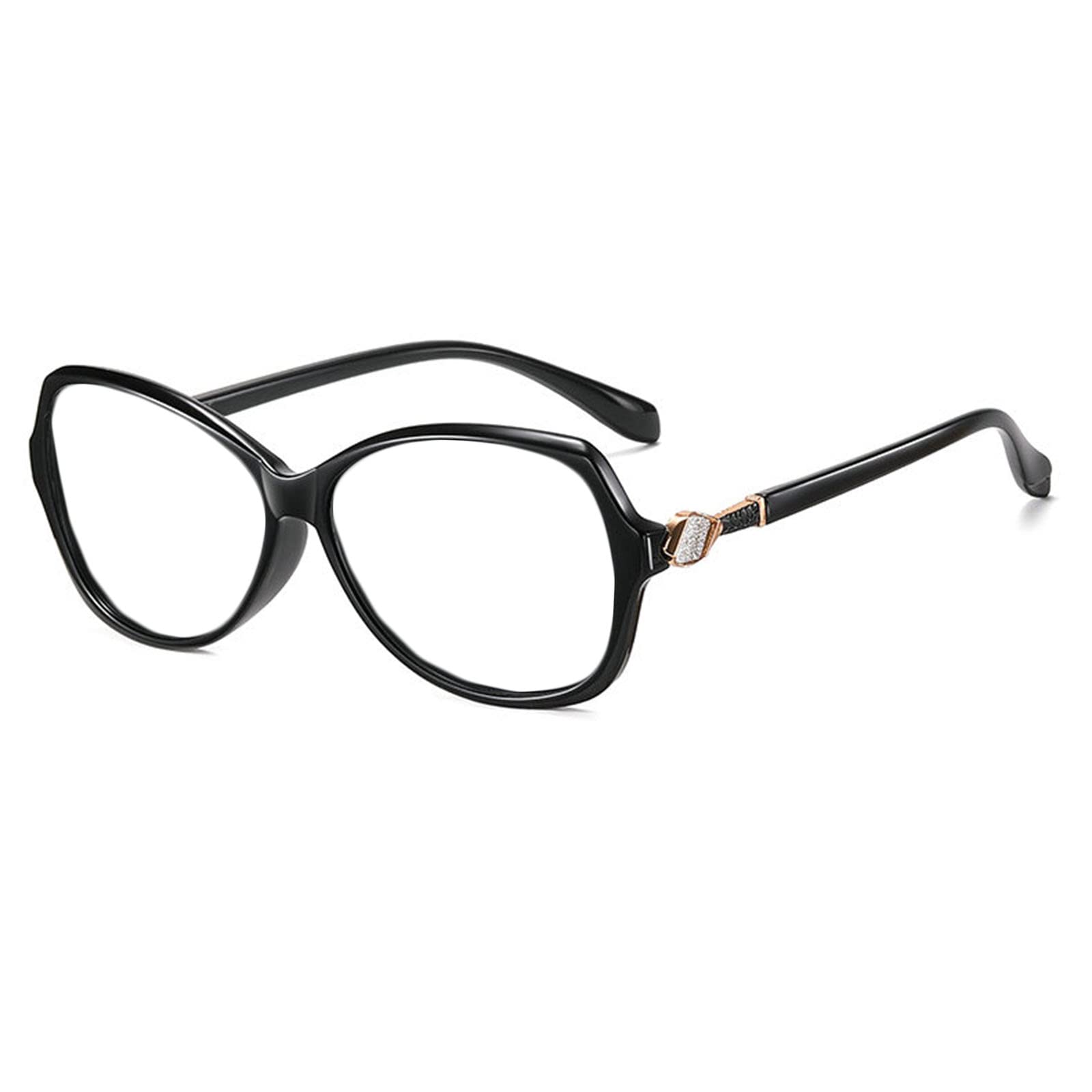 Fashion Women's Photochromic Gray Progressive Multifocal Presbyopic Glasses with Rhinestone Accents - Computer Readers & Light Adaptive Sunglasses for Reading, Driving, and Outdoor Activities
