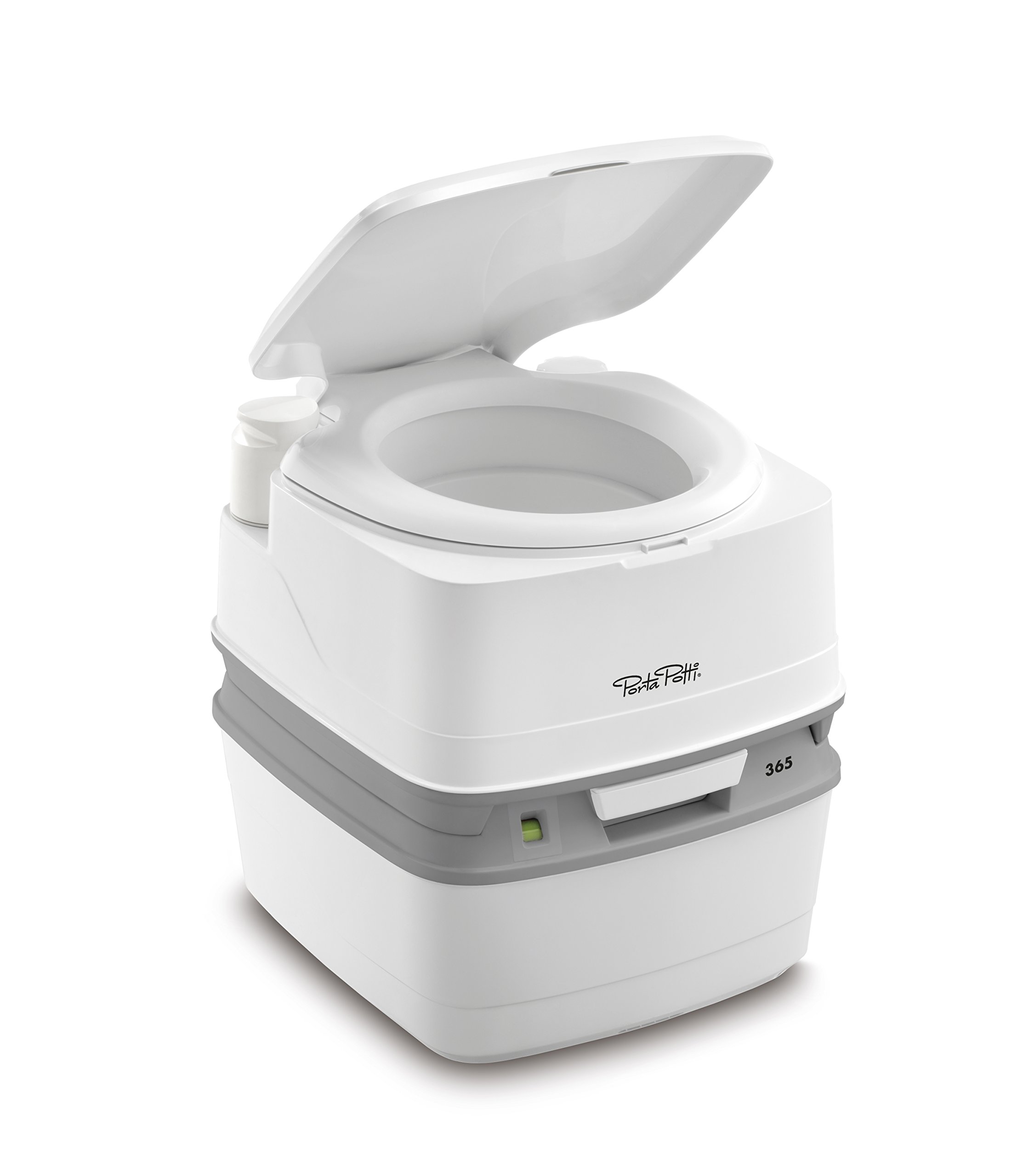 Thetford Porta Potti 365 Portable Toilet - White | Lightweight & Sanitary RV, Boat, Camping, Van, Truck & Medical Toilet | Perfect for Road Trips, Outdoor Adventures & Emergency Use