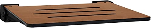 Rustic Teak Seat Top With Matte Black Frame