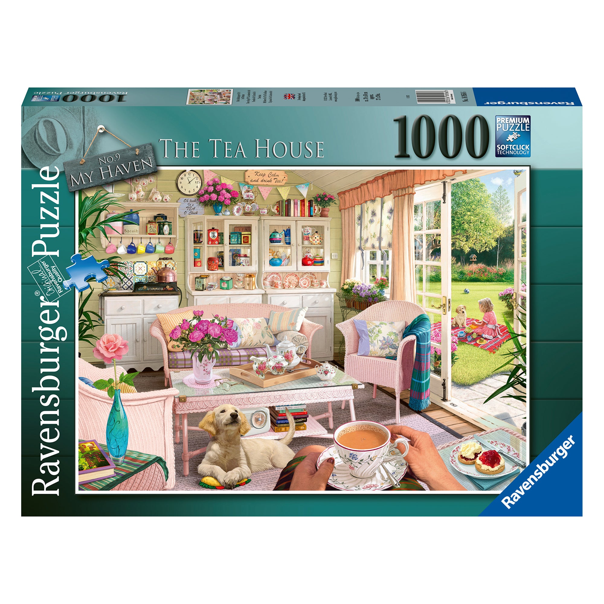 1,000 Piece Jigsaw Puzzle - The Tea Shed - Challenging Adult Puzzle for Relaxation & Stress Relief - Perfect for Family Game Nights & Home Decor
